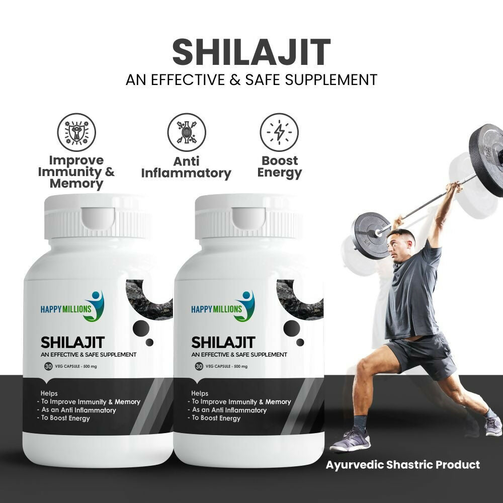 HappyMillions SJ Capsules ?Herbal Wellness Supplement for Vitality | Swadesiicart