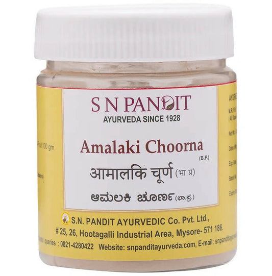 S N Pandit Ayurveda Amalaki Choorna - S N Pandit Ayurvedic