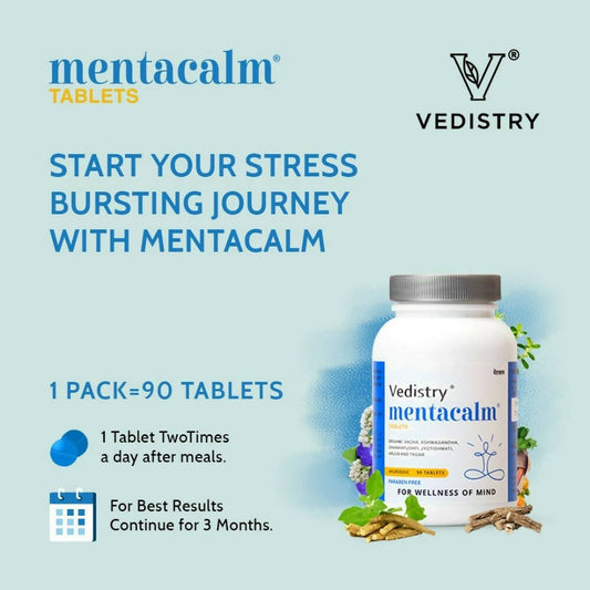 Vedistry Mentacalm Tablets - Swadesiicart