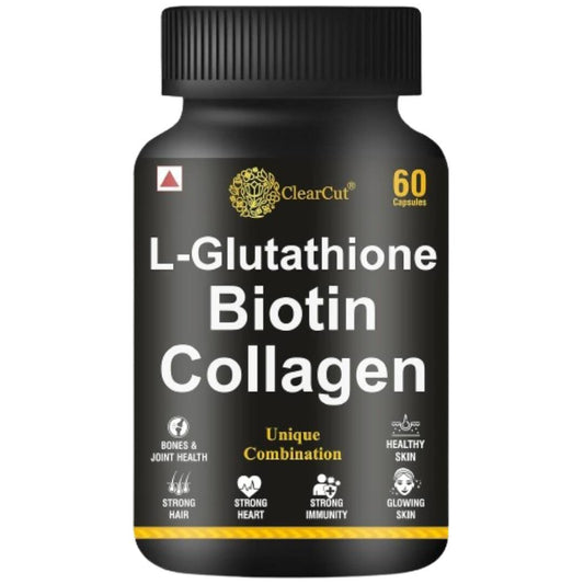 ClearCut L-Glutathione Biotin Collagen Capsules | Swadesiicart
