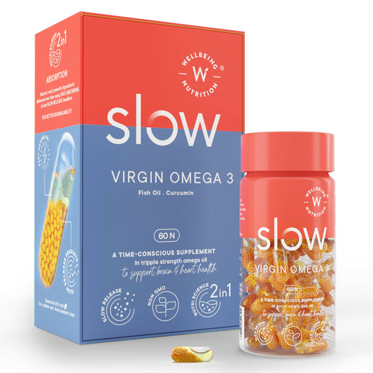 Wellbeing Nutrition Slow | Virgin Omega 3 Capsules - Nutritionalab Private Limited