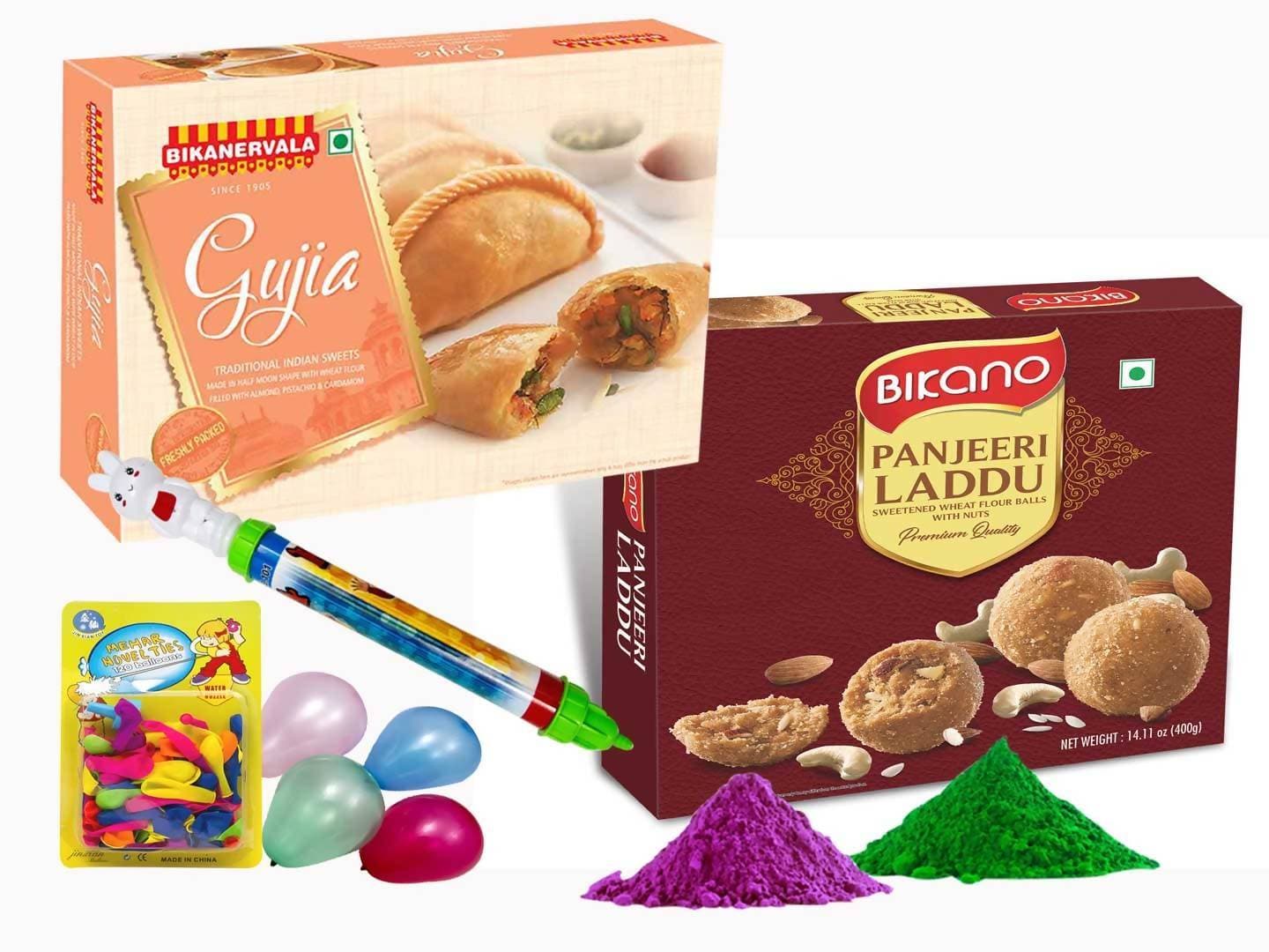 Bikano Panjeeri laddoo with Holi Gujia | Swadesiicart
