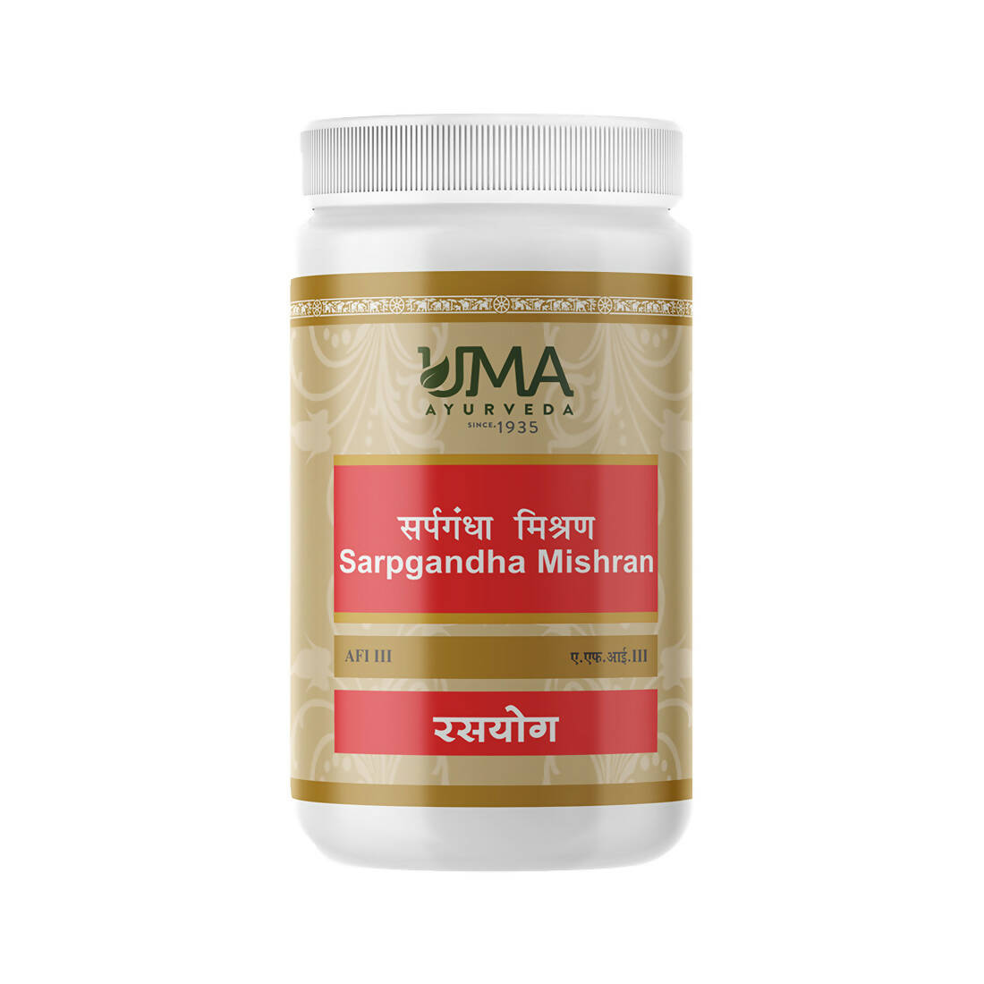 Uma Ayurveda Sarpgandha Mishran Tablets - Swadesiicart