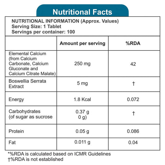 NLife Triple Source Calcium Tablets - Swadesiicart