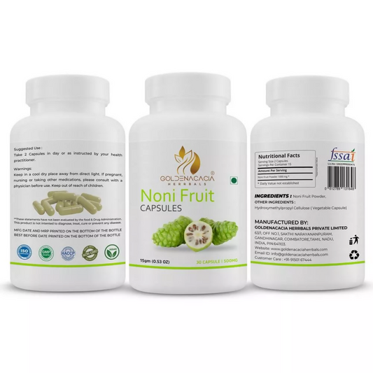 Goldenacacia Herrbals Noni Fruit Capsules | Swadesiicart