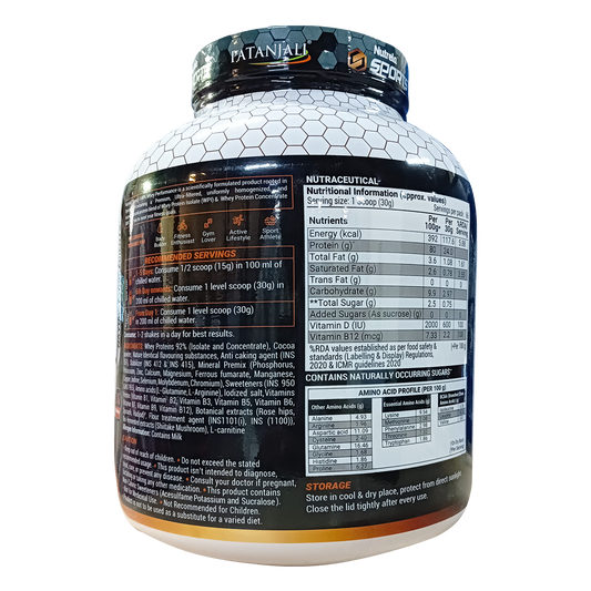 Patanjali Nutrela 100% Whey Performance Powder | Swadesiicart