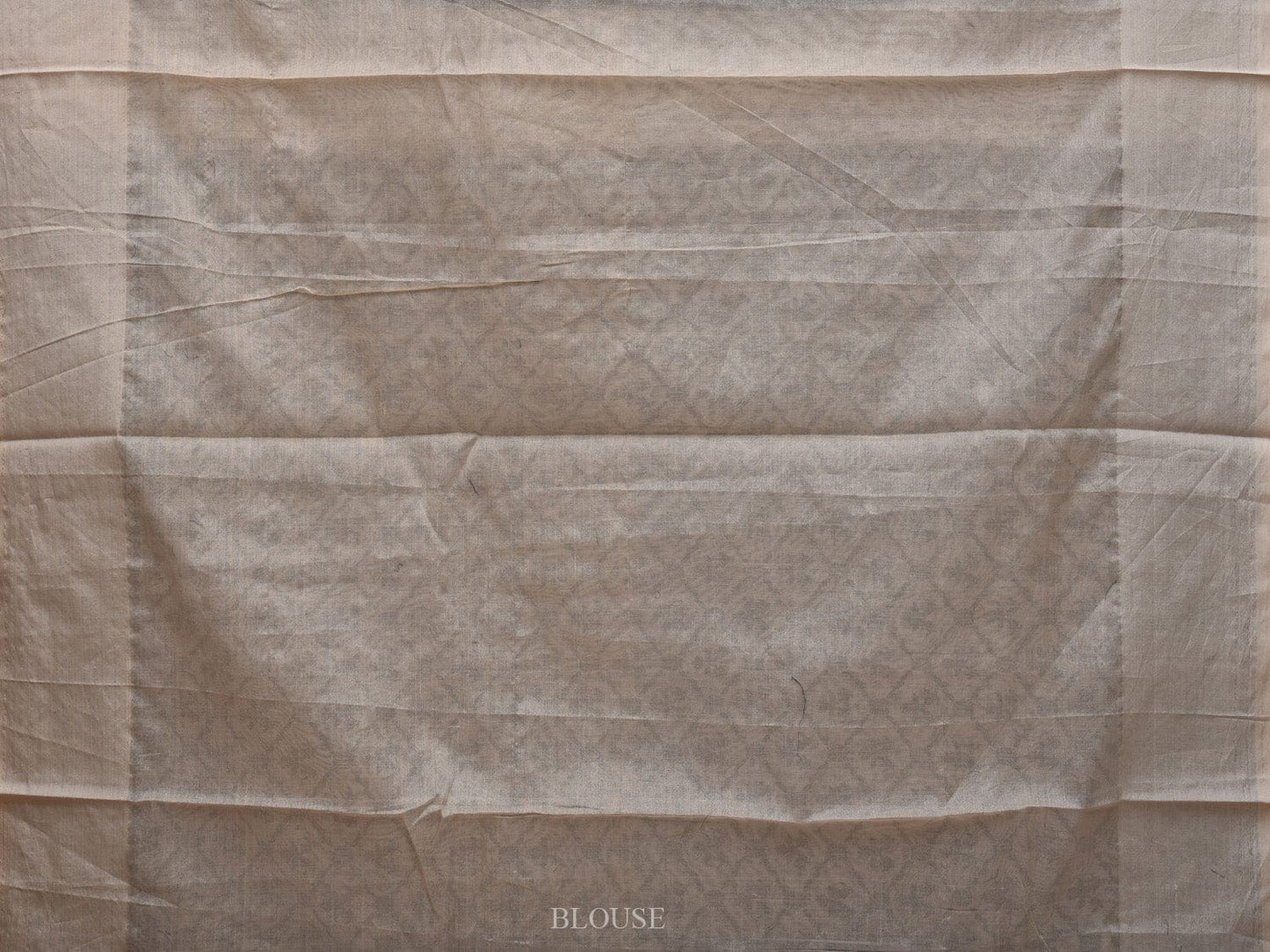 White Cut Work Cotton Handloom Saree with All Over Jamdani Style Design - Global Threads | Swadesiicart