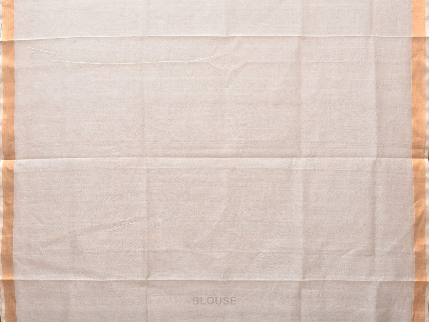 White Uppada Cotton Silk Handloom Saree with Hamsa Pallu Design - Global Threads | Swadesiicart