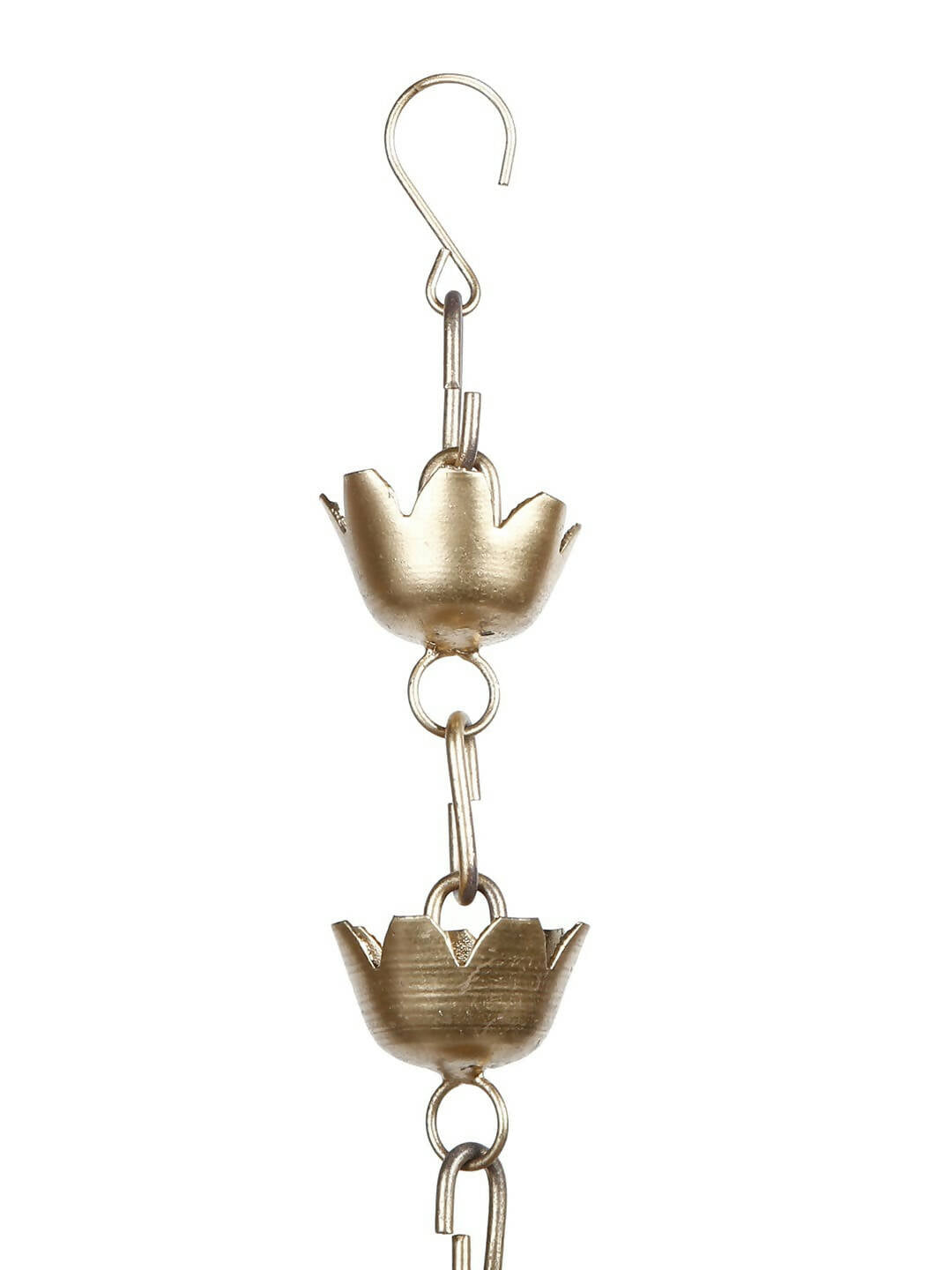 CraftVatika Gold-Toned Hanging Urli Bowl Showpiece | Swadesiicart