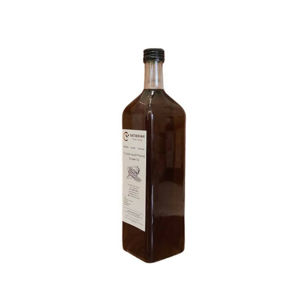 Satjeevan Organic Wood-Pressed Sesame Oil - Swadesiicart