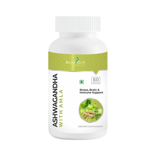 Aayur Cure Ashwagandha With Amla Capsules | Swadesiicart