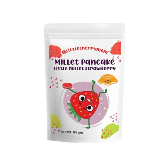 Littlecherrymom Pancake Mix Little Millet Strawberry - Little Cherry Foods