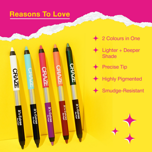 Swiss Beauty Craze It'S Extraa Duo Kajal - 1 - Pretty Little Liars | Swadesiicart
