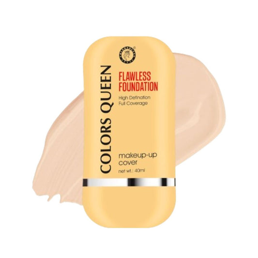 Colors Queen Flawless Foundation – 01 White Ivory | Swadesiicart