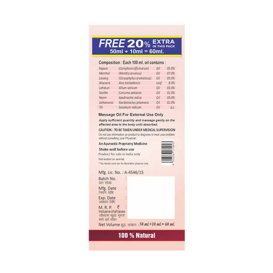 Herbal Canada Aloevera Pain Oil - Swadesiicart