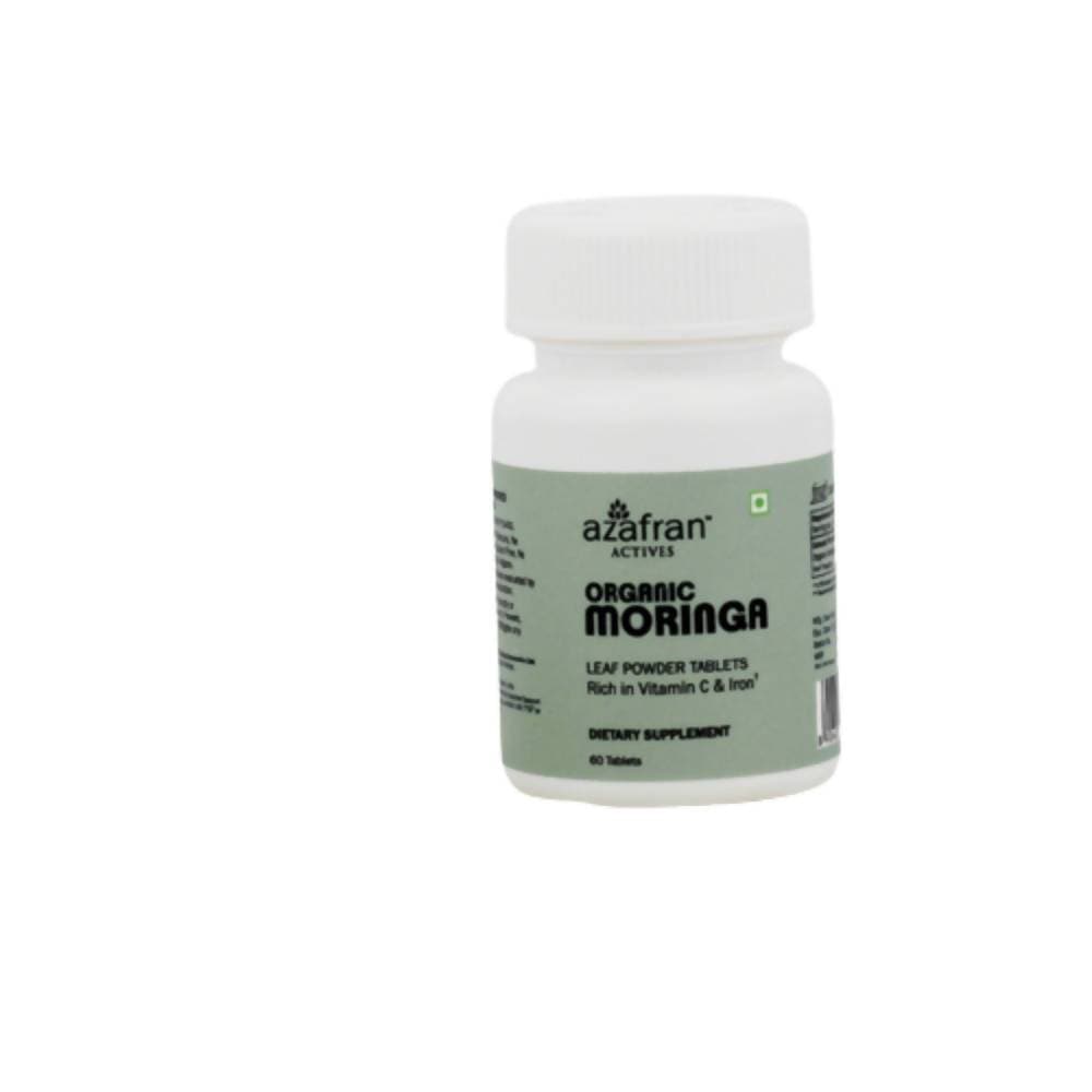 Azafran Actives Organic Organic Moringa Leaf Powder Tablets | Swadesiicart