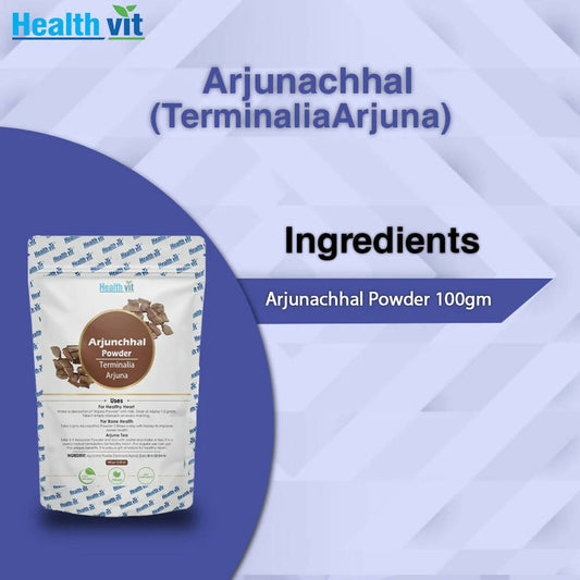 Healthvit Natural Arjunchhal Powder | Swadesiicart