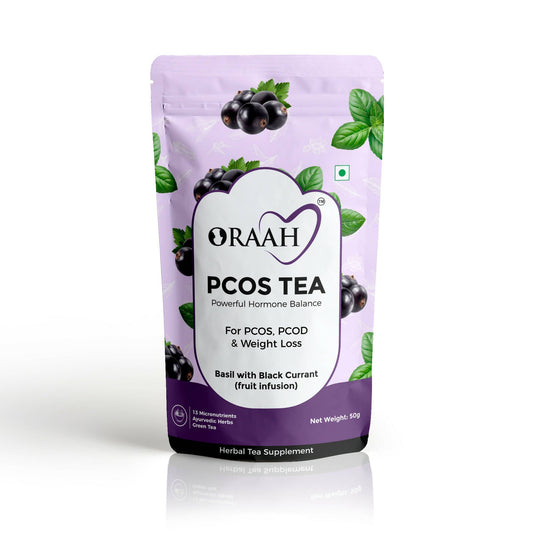 Oraah PCOS PCOD Basil with Black Currant Tea