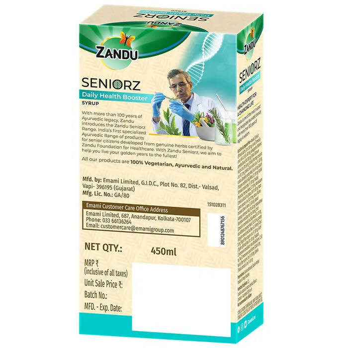 Zandu Seniorz Daily Health Booster Syrup | Swadesiicart