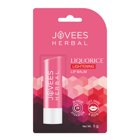 Jovees Liquorice Lip Lightening Gloss Lip Balm - Swadesiicart