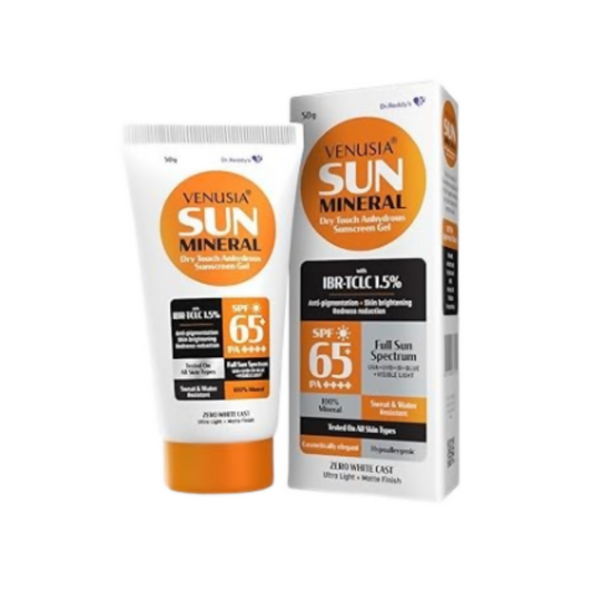 Dr. Reddy's Venusia Sun Mineral Sunscreen Gel SPF 65+ PA++++ - Swadesiicart