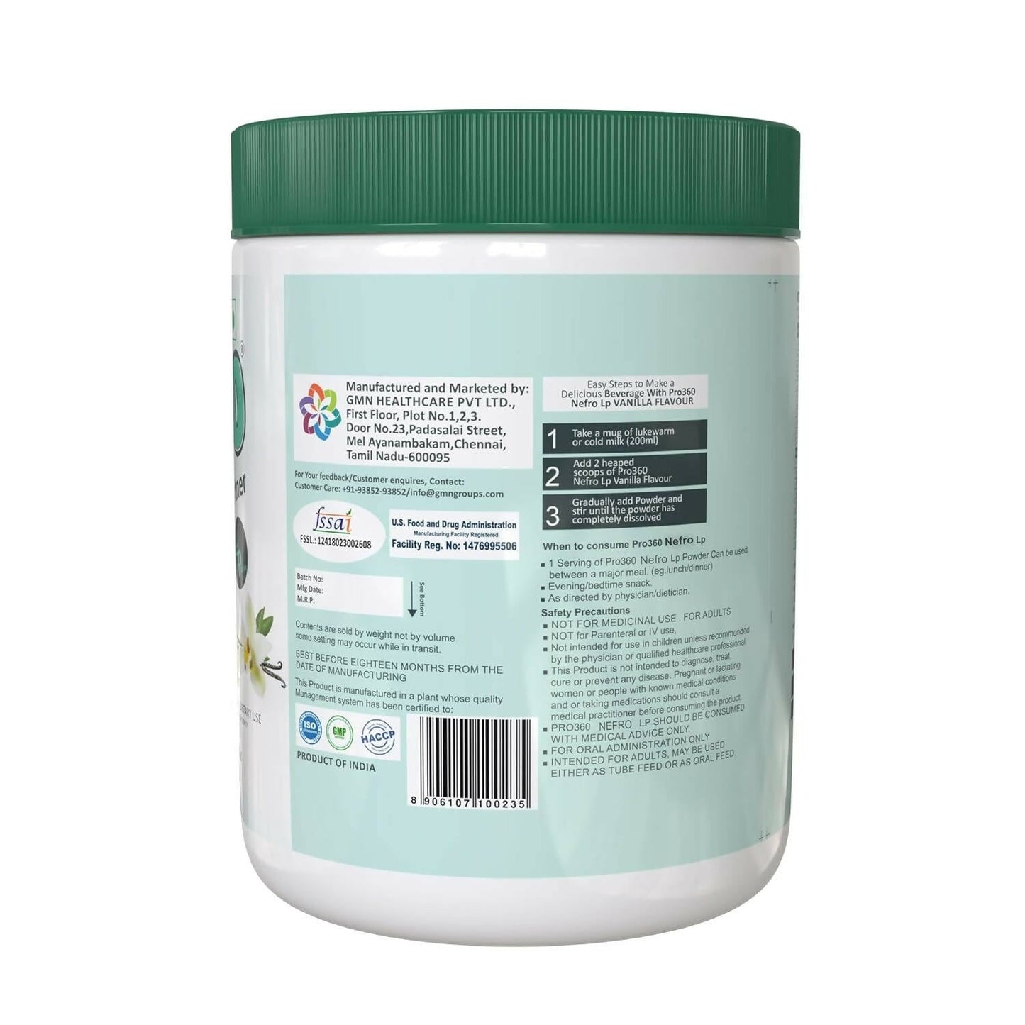 Pro360 Nefro LP (fka Nephro LP) Non-Dialysis Care Protein Powder | Swadesiicart