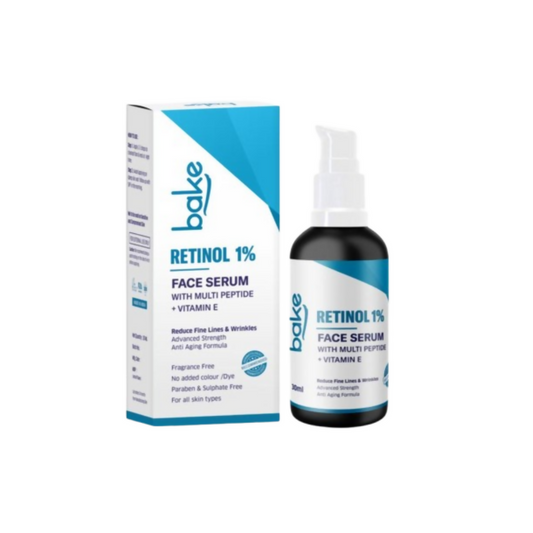 Bake Retinol 1% Face Serum With Multi Peptide + Vitamin E | Swadesiicart