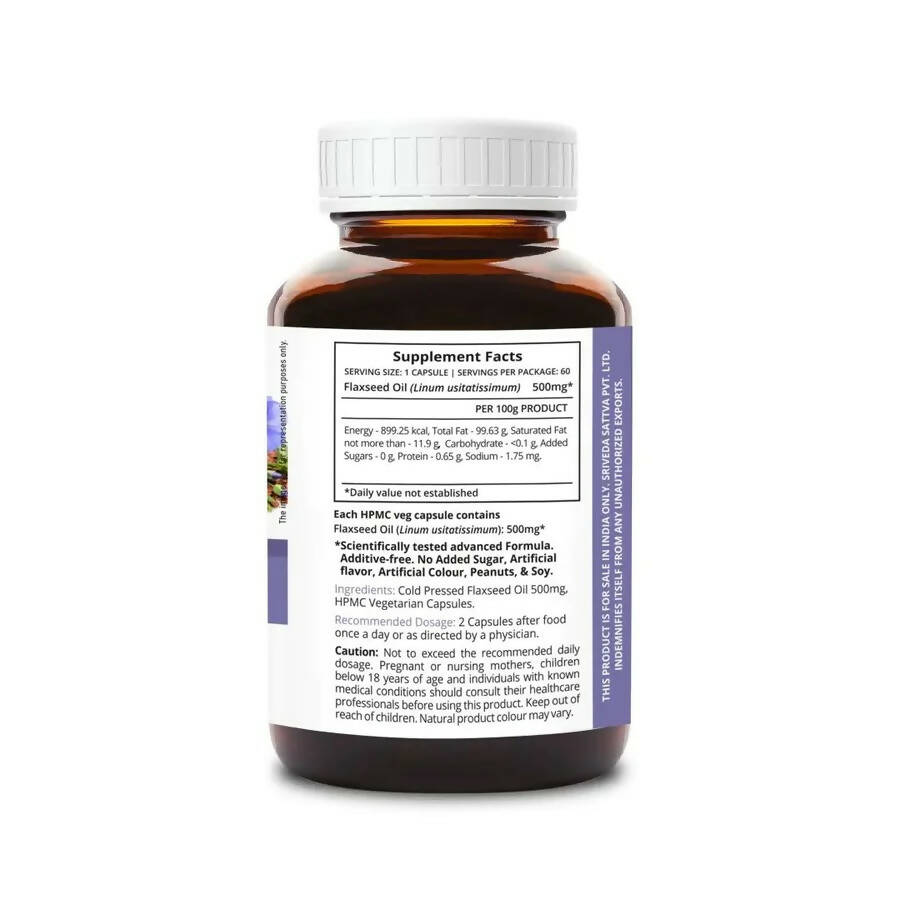 Sri Sri Tattva Supasupp Flaxseed Oil Capsules - Swadesiicart