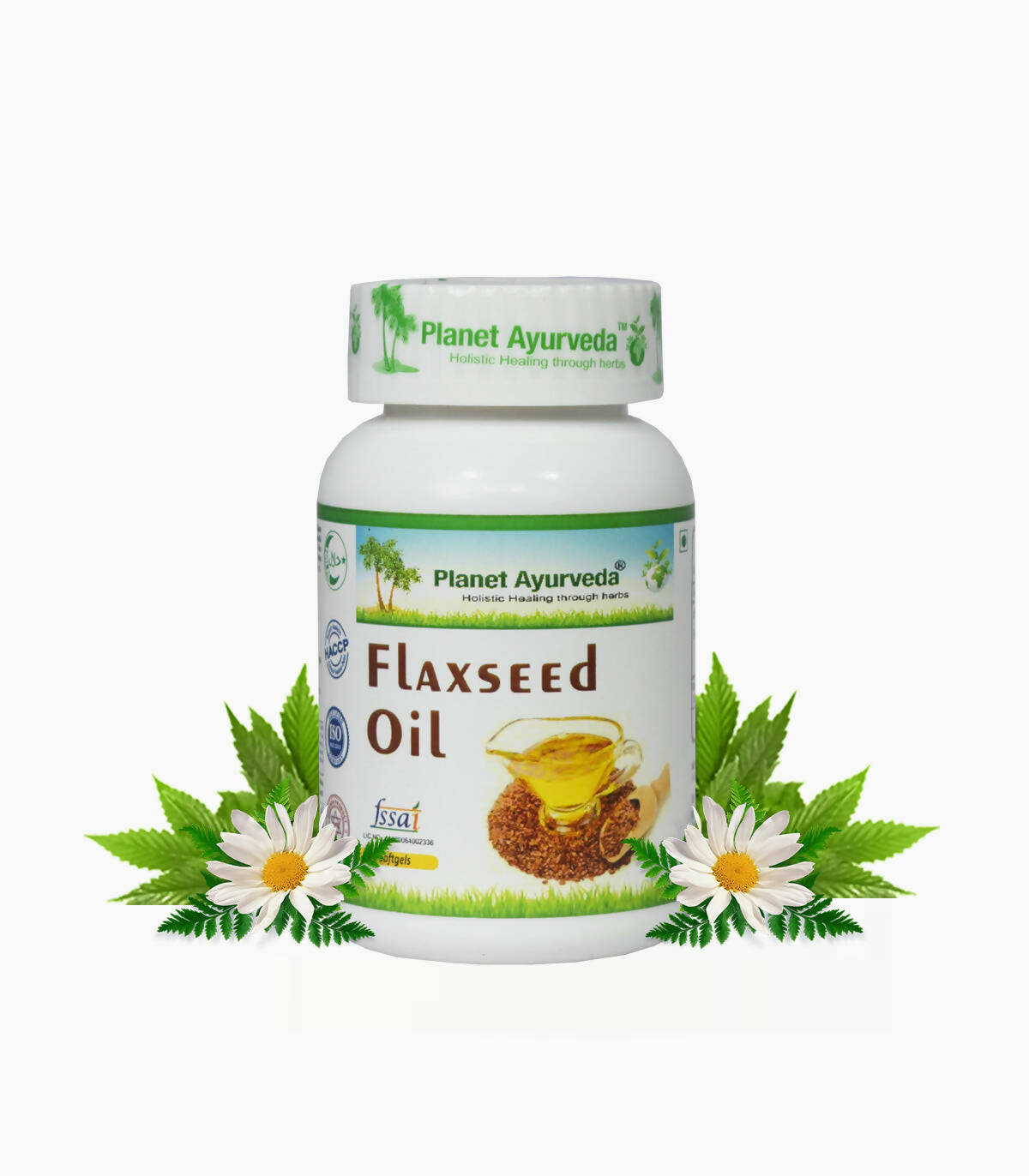 Planet Ayurveda Flaxseed Oil Capsules - Planet Ayurveda