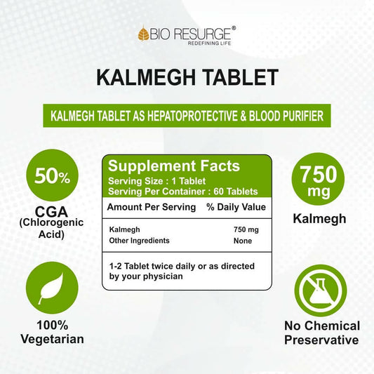 Bio Resurge Life Kalmegh Tablets - Swadesiicart