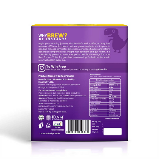 Bevzilla BeFit Coffee | Swadesiicart