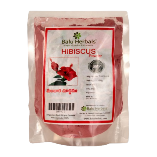 Balu Herbals Hibiscus Flower (Mandara) Powder - Balu Herbals