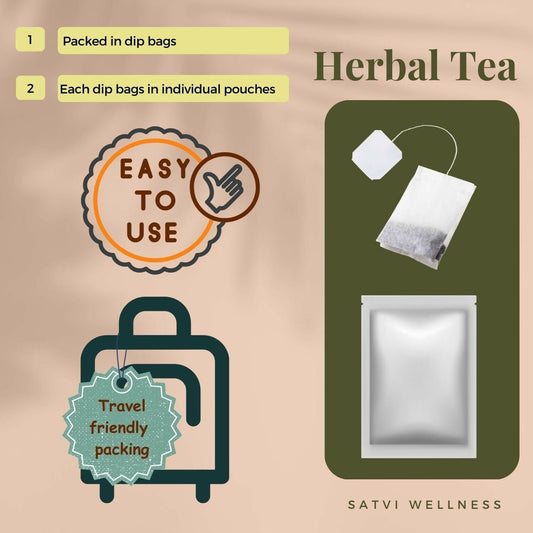 Satvi Wellness Arjuna herbal tea | Terminalia Arjuna tea bag | Natural ingredients | Herbal tea