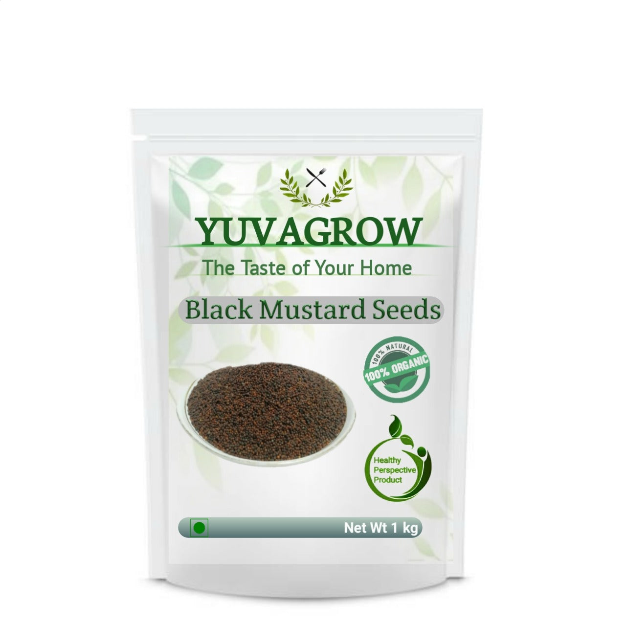 Yuvagrow Raw Black Mustard Seeds - Swadesiicart