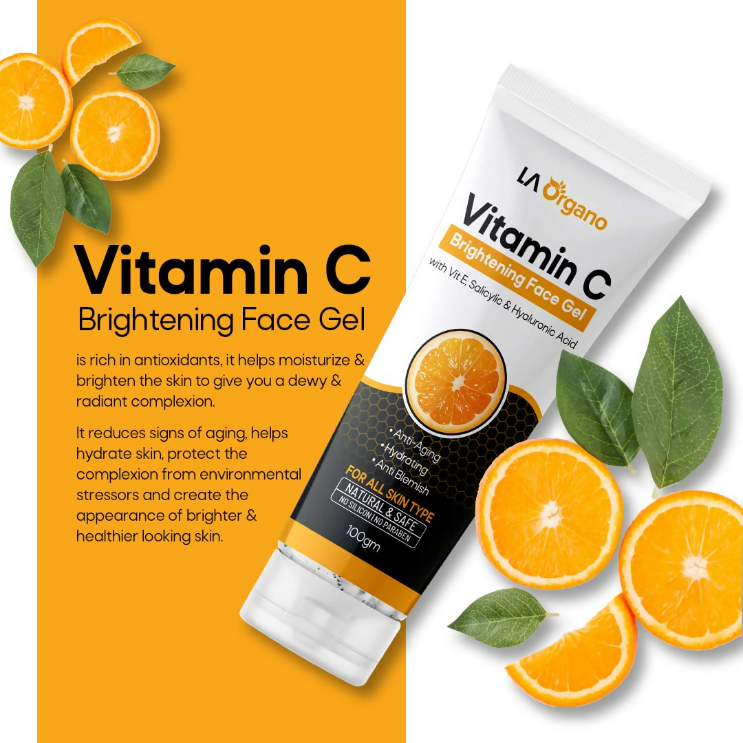 LA Organo Vitamin C Brightening Face Gel | Swadesiicart