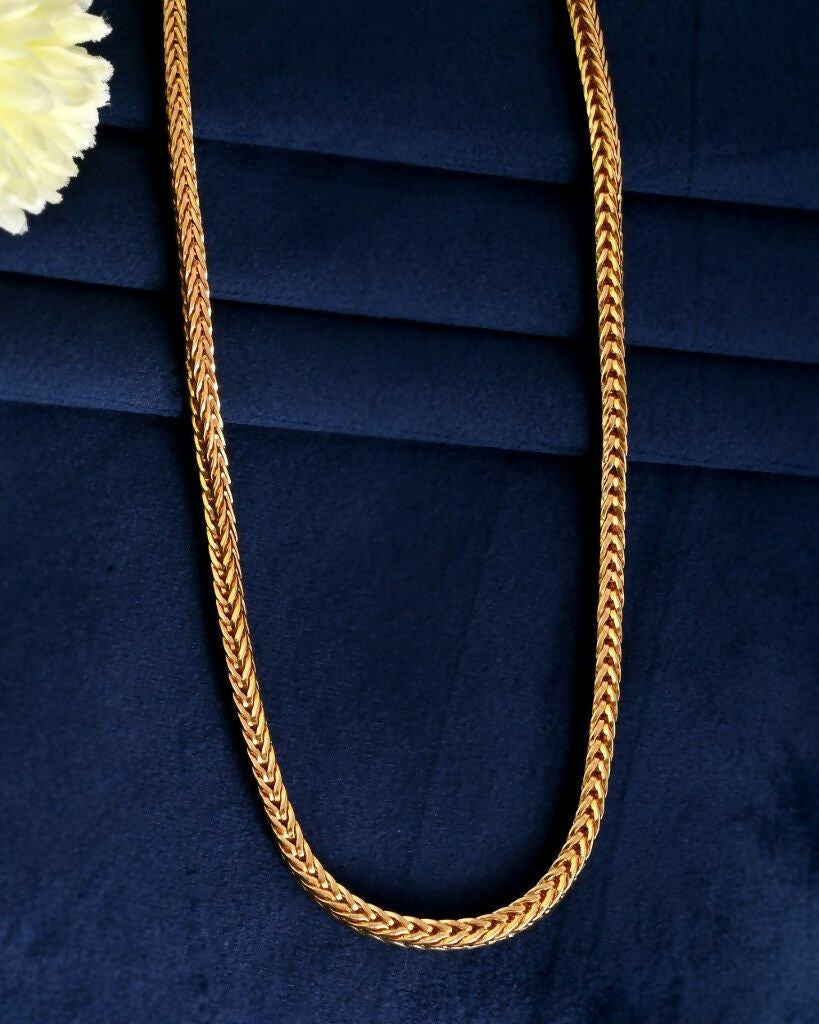 VOJ Gold-Polished Thick Snake Chain | Swadesiicart