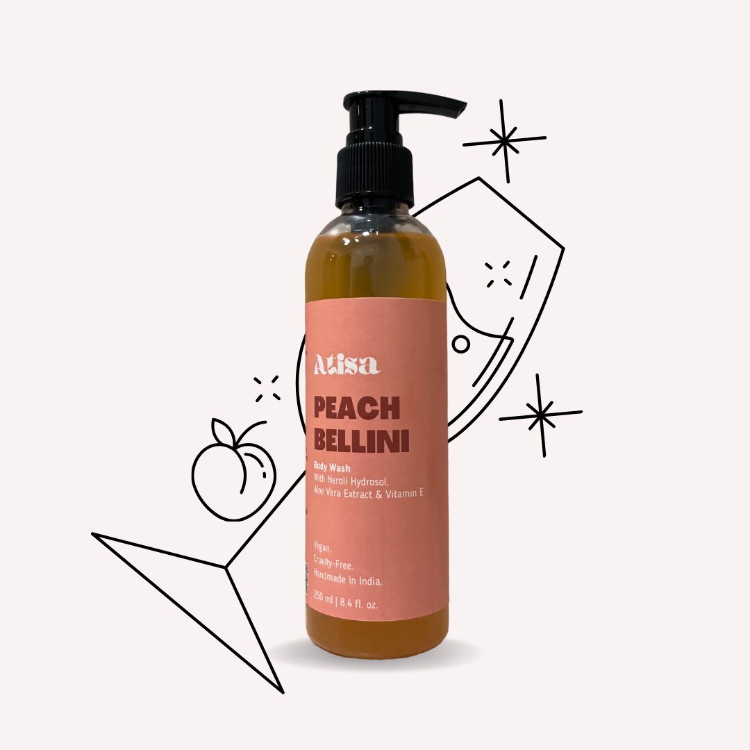 Atisa Peach Bellini Body Wash | Swadesiicart