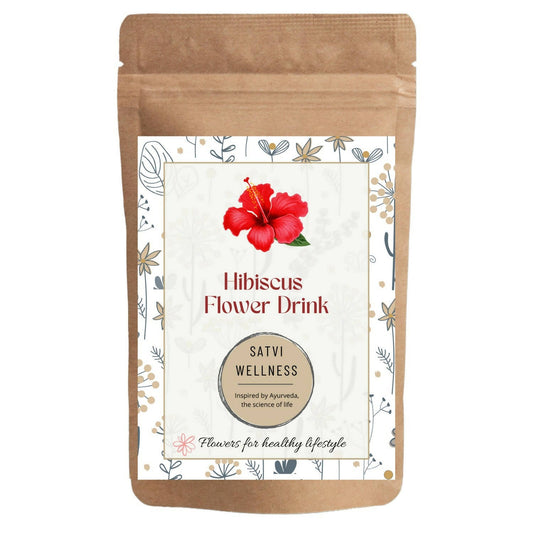 Satvi Wellness Hibiscus Flower Drink | Hibiscus Flower Tea | Hibiscus Tea | Herbal Tea