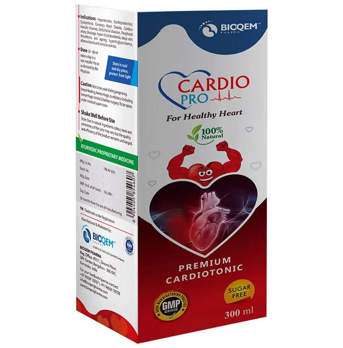 Bioqem Pharma Cardio Pro Syrup - Swadesiicart