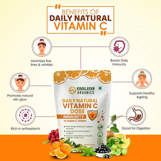 Himalayan Organics Daily Natural Vitamin C Dose Immunity + | Swadesiicart