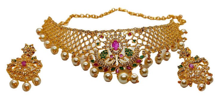 AD Peacock Traditional Neck choker For Kids | Swadesiicart