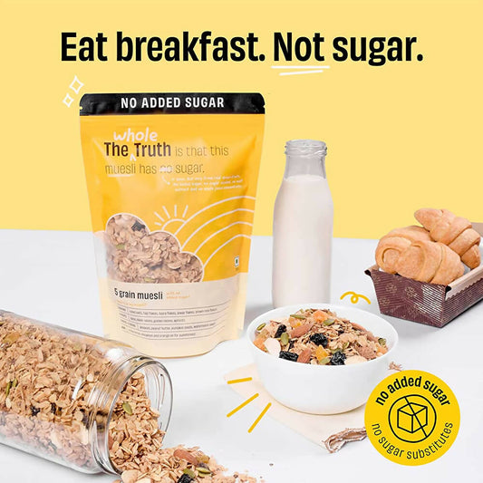 The Whole Truth 5 Grain Muesli (No Added Sugar) - Swadesiicart