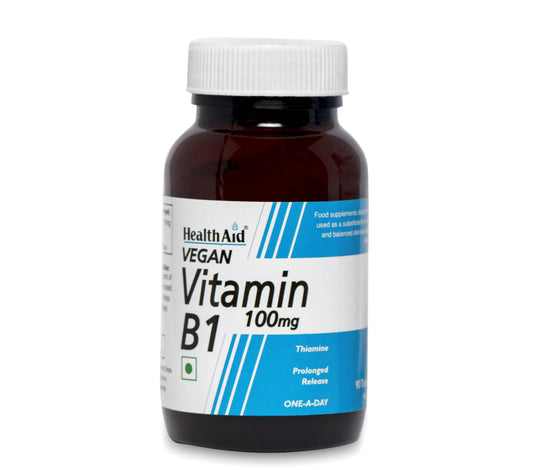 HealthAid Vitamin B1 100 mg Thiamin Tablets - Swadesiicart