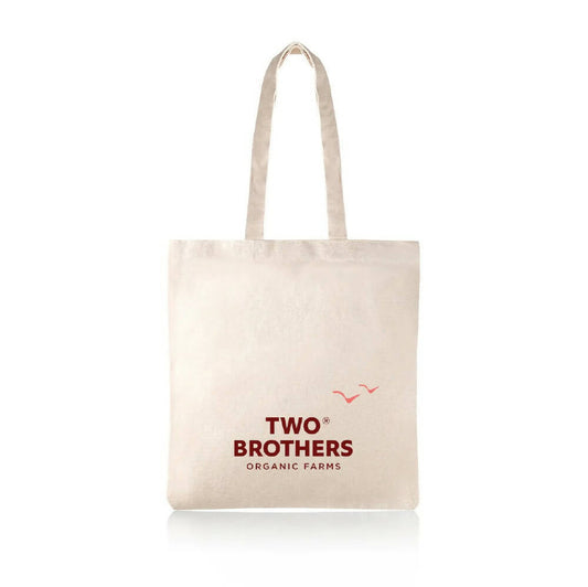 Two Brothers Organic Farms Farmer Style Cotton Bag (Tote Bag) - Swadesiicart