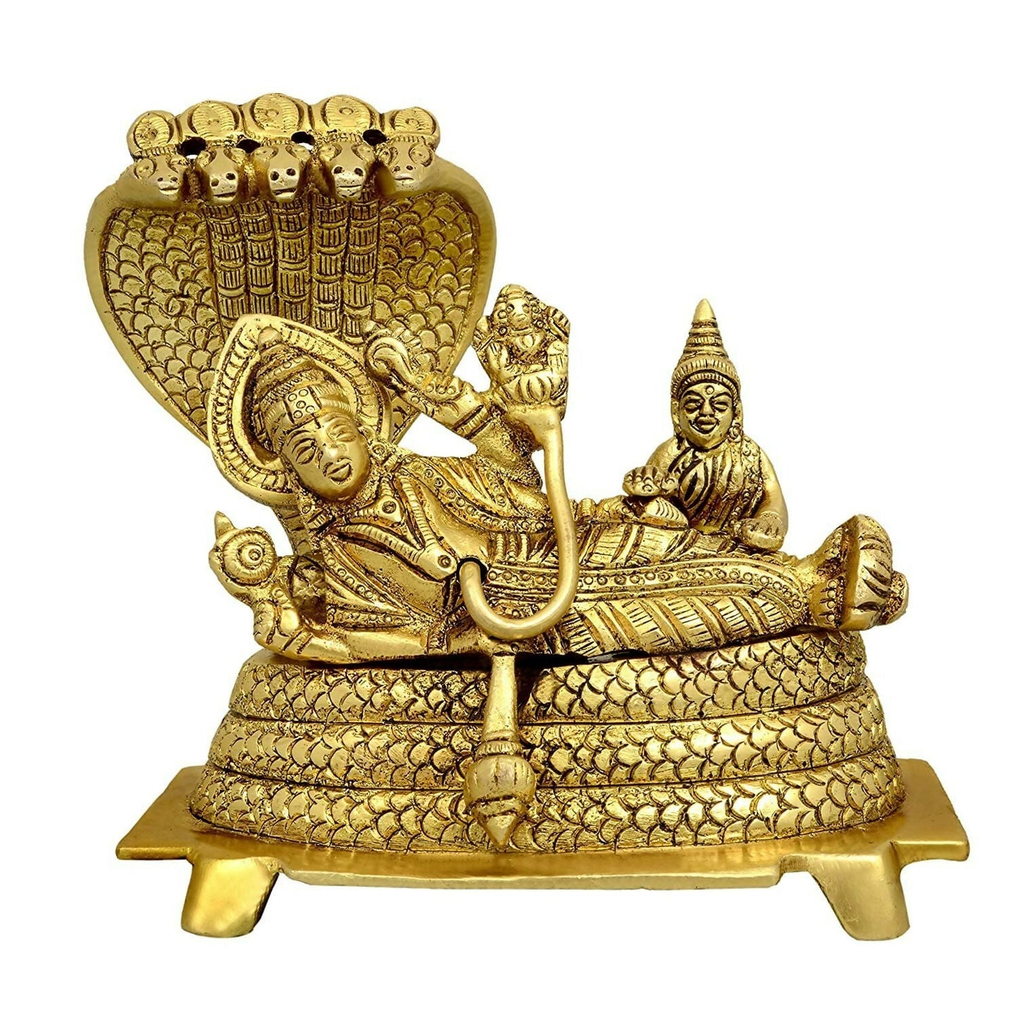 Umi Lord Vishnu and Lakshmi Maa On Shesha Naag - Swadesiicart
