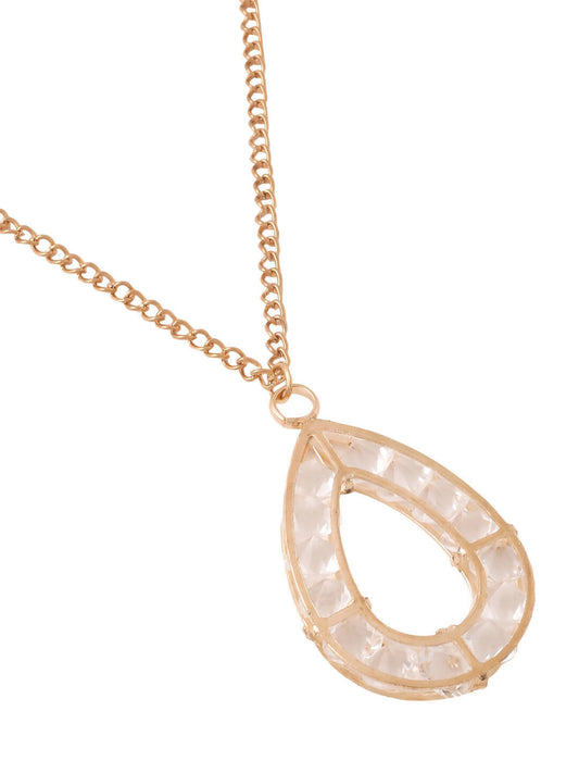 NVR Women Gold-Polished Oxidised Bohemian Necklace | Swadesiicart