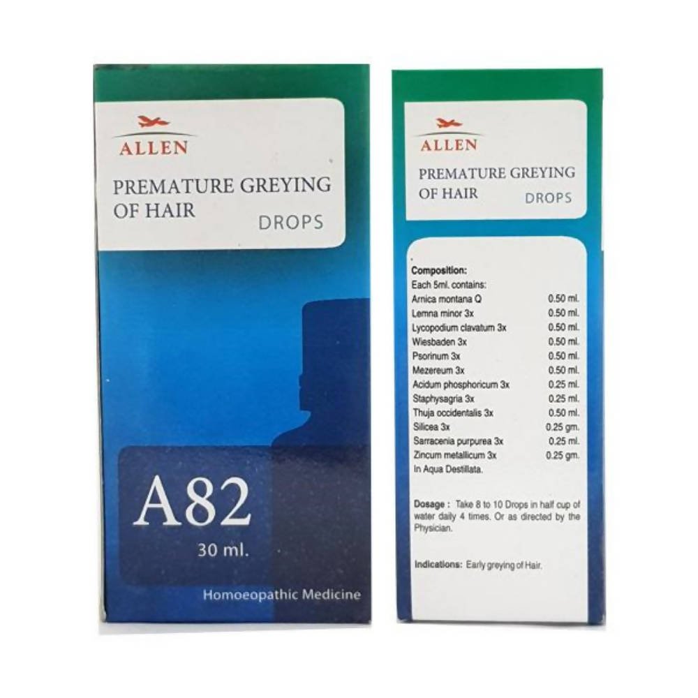 A82 Premature Greying Of Hair Drops