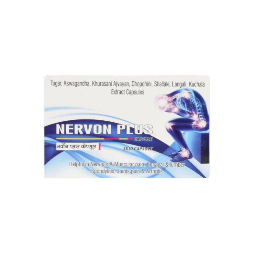 SN Herbals Nervon Plus Capsules - Swadesiicart