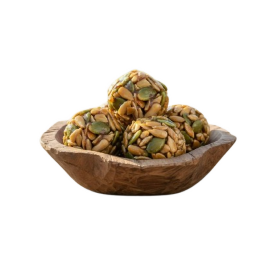Sreshta Farms Healthy Seed Laddu – Muskmelon, Sunflower & Watermelon Blend | Swadesiicart