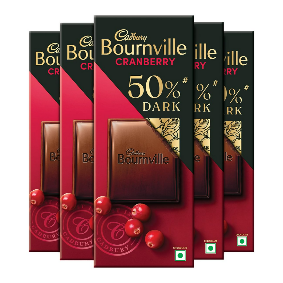 Cadbury Bournville Cranberry Dark Chocolate Bar: Rich Dark Chocolate with a Fruity Twist